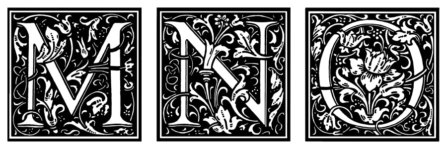 Monogramed Stone Slate Coasters