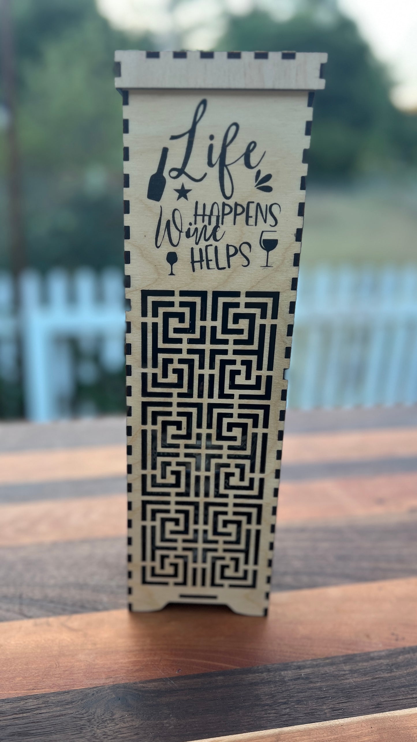 Wine Gift Box-Life Happens Wine Helps