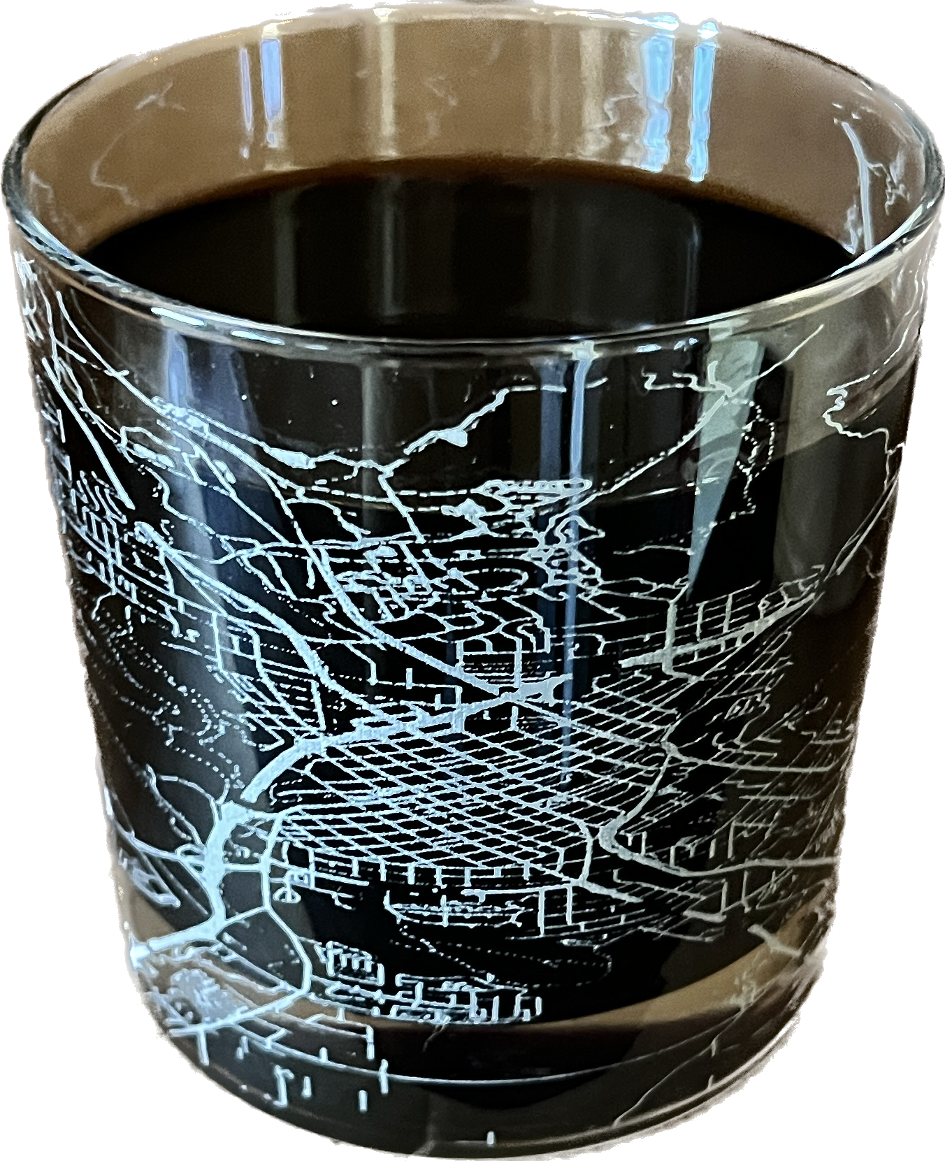 Hometown Etched Glassware